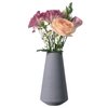 Uniquewise 8" H Decorative Ceramic Round Cone Shape Centerpiece Table Vase Gray, Medium QI004347.M